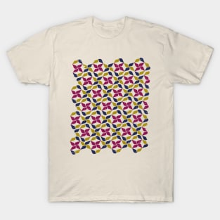 Geometric Floral Repeating Shapes T-Shirt